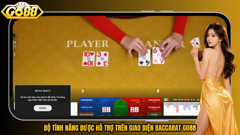 Baccarat Go88 – Chạm Cửa Thắng, Nhận Thưởng Nhanh 5 Bộ tính năng được hỗ trợ trên giao diện Baccarat Go88