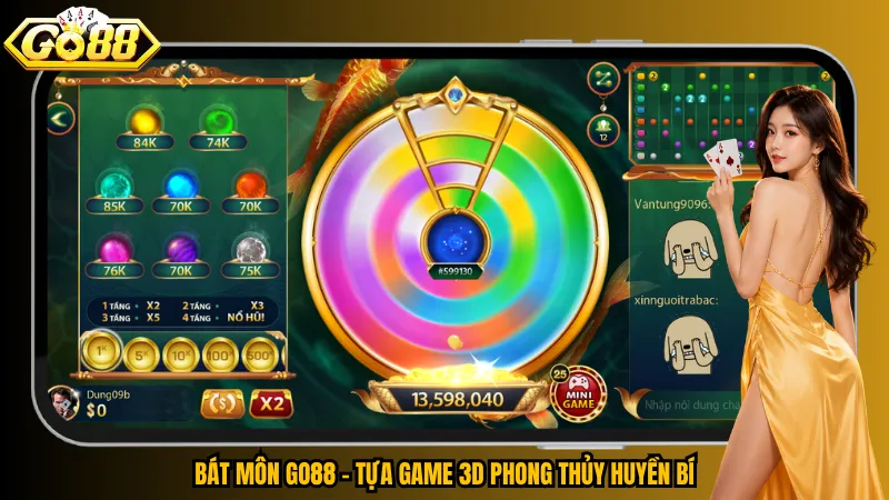 Bát Môn Go88 – Vòng Quay Ngọc Báu, Chạm Mốc Nổ Hũ 2 Bát Môn Go88 – Tựa game 3D phong thủy huyền bí