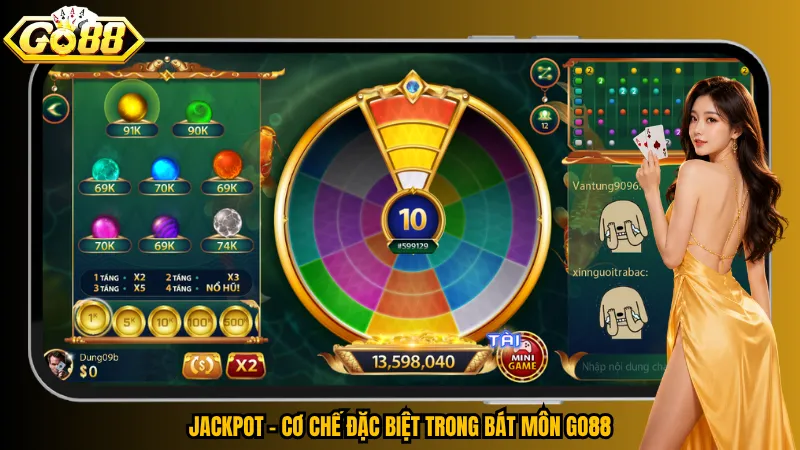Bát Môn Go88 – Vòng Quay Ngọc Báu, Chạm Mốc Nổ Hũ 4 Jackpot – Cơ chế đặc biệt trong Bát Môn Go88