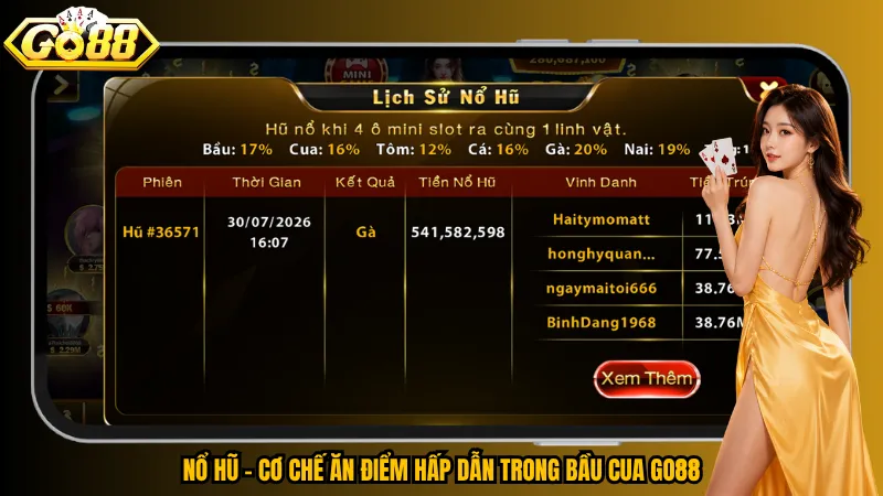 Bầu Cua Go88 – Lắc Bát Mở Vận, Săn Hũ Linh Vật Khủng 5 Nổ hũ – Cơ chế ăn điểm hấp dẫn trong Bầu Cua Go88