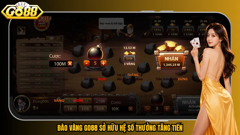 Đào Vàng Go88 – Lật Đá Liên Tay, Càng Mở Càng Say! 4 Đào Vàng Go88 sở hữu hệ số thưởng tăng tiến