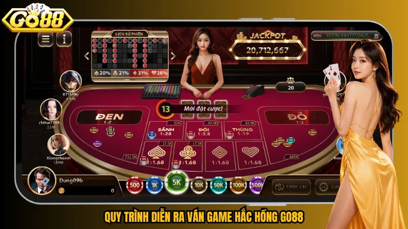Hắc Hồng Go88 – Đoán Màu Lá Bài, Bạn Chọn Đỏ Hay Đen? 4 Quy trình diễn ra ván game Hắc Hồng Go88