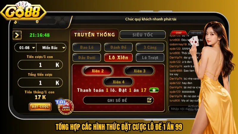 Lô Đề 1 Ăn 99 Go88 – Xuống Số Chuẩn, Tiền Về Nhanh 4 Tổng hợp các hình thức đặt cược lô đề 1 ăn 99