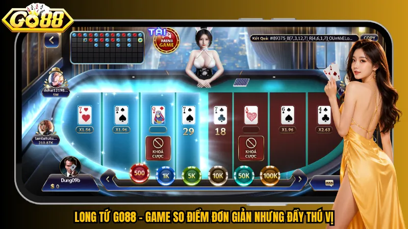 Long Tứ Go88 – Chốt Đúng Thời Điểm, Thắng Trọn Mỗi Ván 2 Long Tứ Go88 – Game so điểm đơn giản nhưng đầy thú vị
