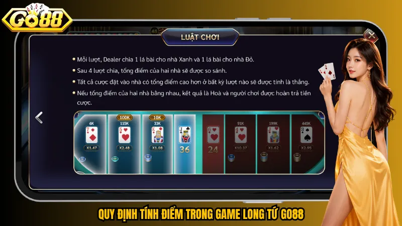 Long Tứ Go88 – Chốt Đúng Thời Điểm, Thắng Trọn Mỗi Ván 4 Quy định tính điểm trong game Long Tứ Go88