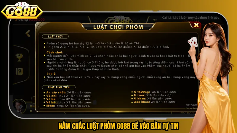 Phỏm Go88 – Đấu Trí Từng Lá, Săn Ù Cực Đỉnh 4 Nắm chắc luật Phỏm Go88 để vào bàn tự tin