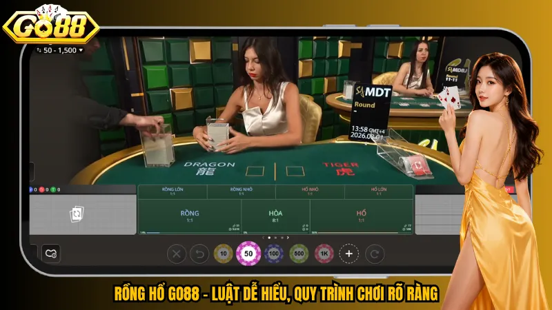Rồng Hổ Go88 – So Bài Chớp Nhoáng, Chốt Thắng Tức Thì 3 Rồng Hổ Go88 – Luật dễ hiểu, quy trình chơi rõ ràng