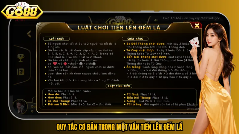 Quy tắc cơ bản trong một ván Tiến Lên Đếm Lá