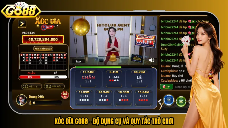 Xóc Đĩa Go88 – Bàn Live Kịch Tính, Nhịp Cược Khó Rời 3 Xóc đĩa Go88 – Bộ dụng cụ và quy tắc trò chơi
